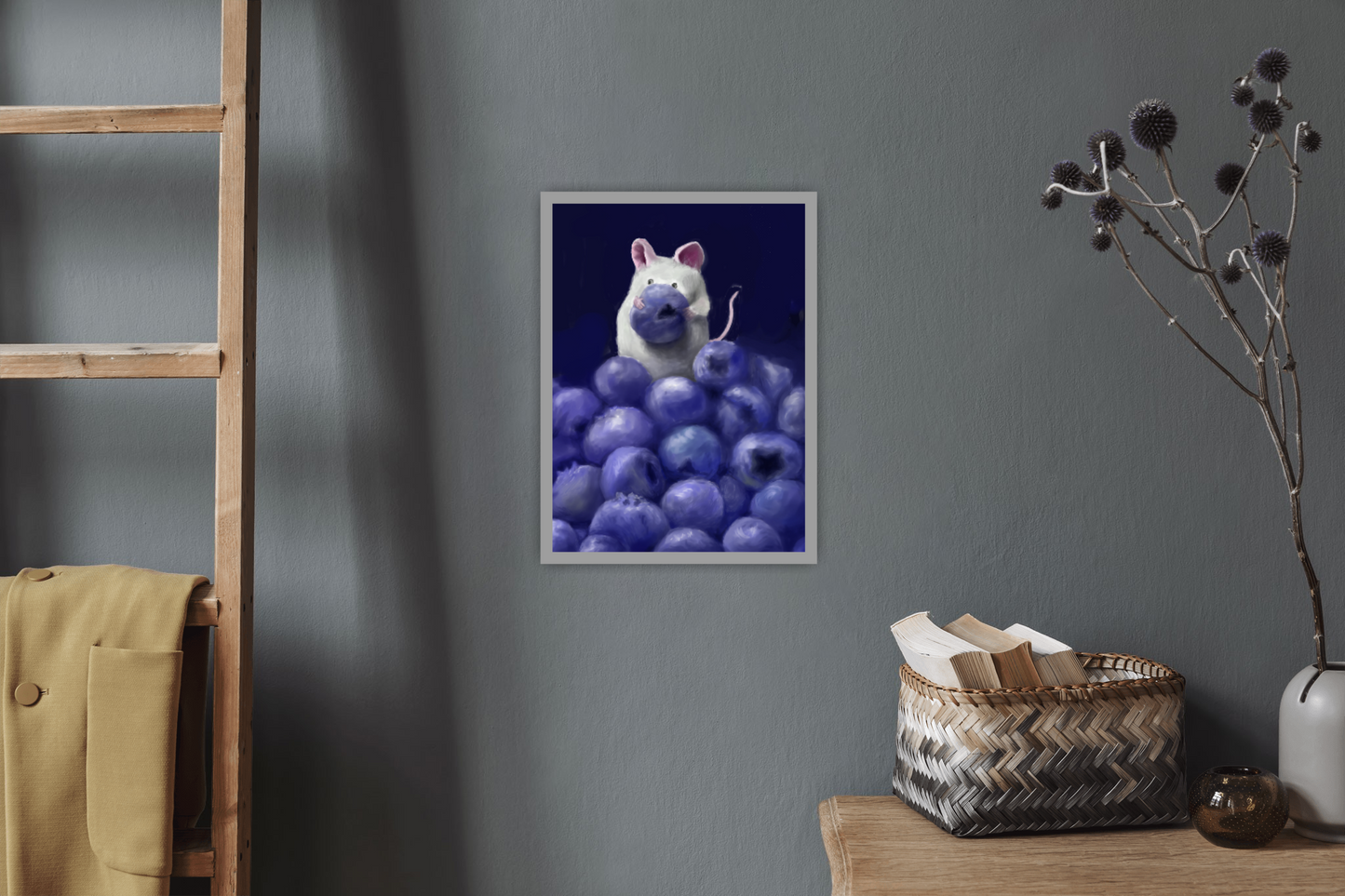 Blueberry Mouse - Print